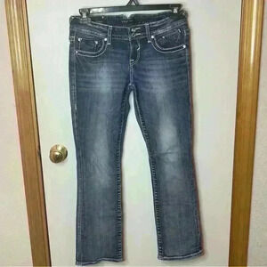Vigoss The Dallas Slim Boot Denim Jeans Women 5/6 Medium Wash Low Rise 5 Pocket